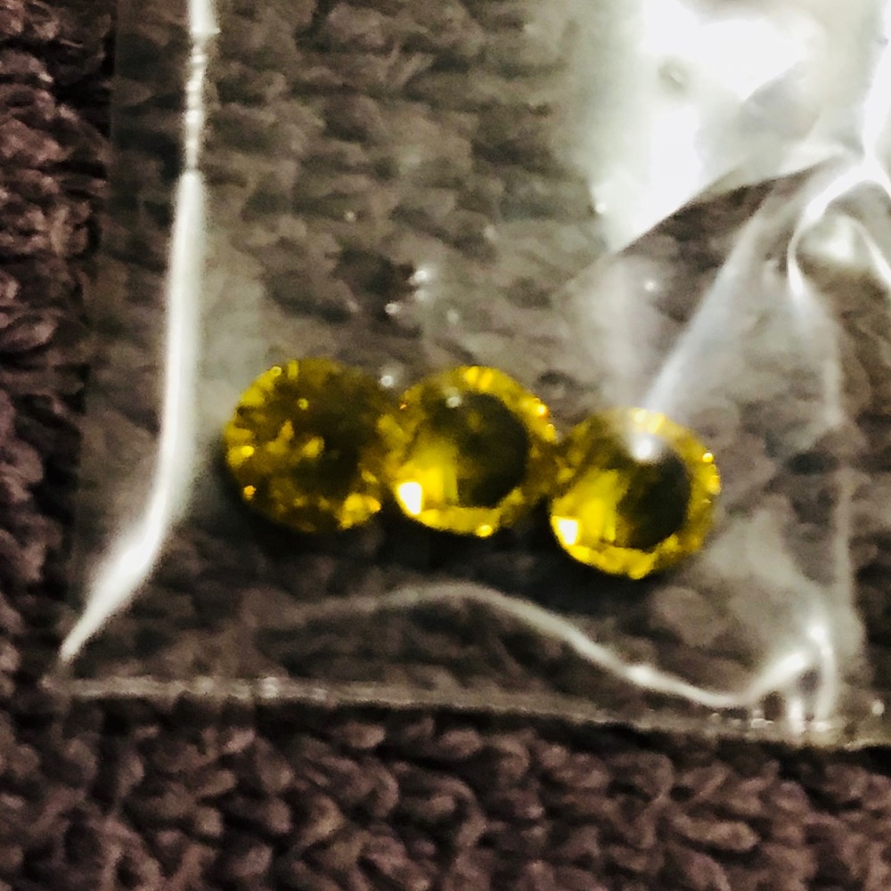 Topaz (simulated) stones for Origami Owl Necklace